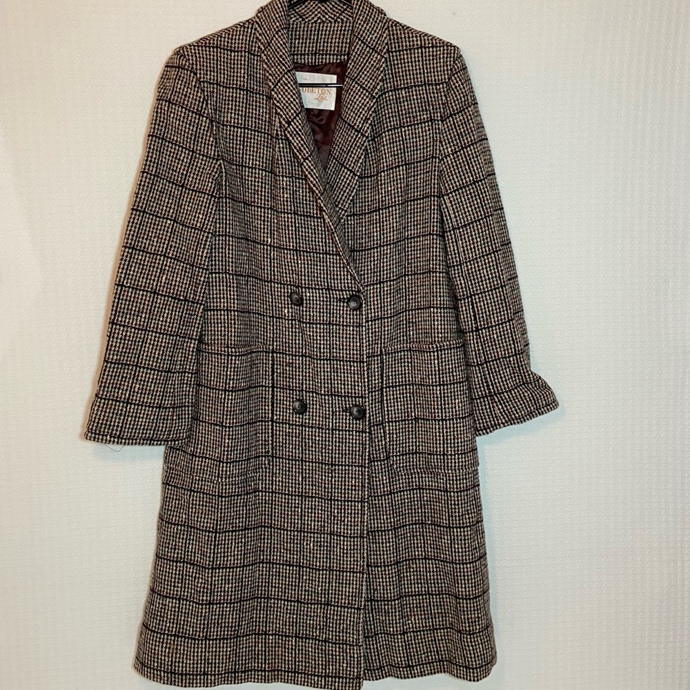Pendleton Oregon Tweed Winter Coat Vintage Sz M